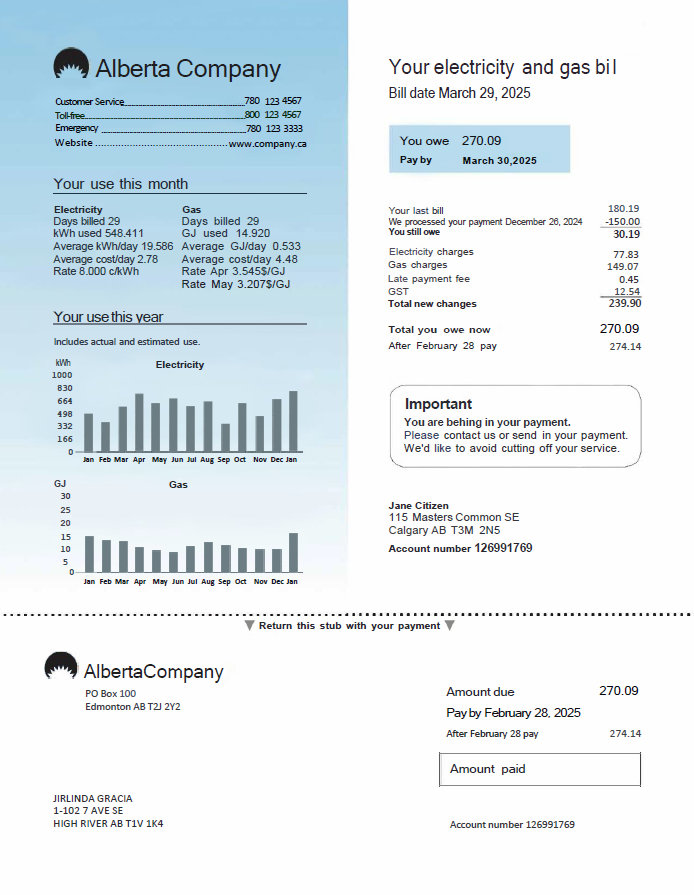  Minol USA business utility bill 
